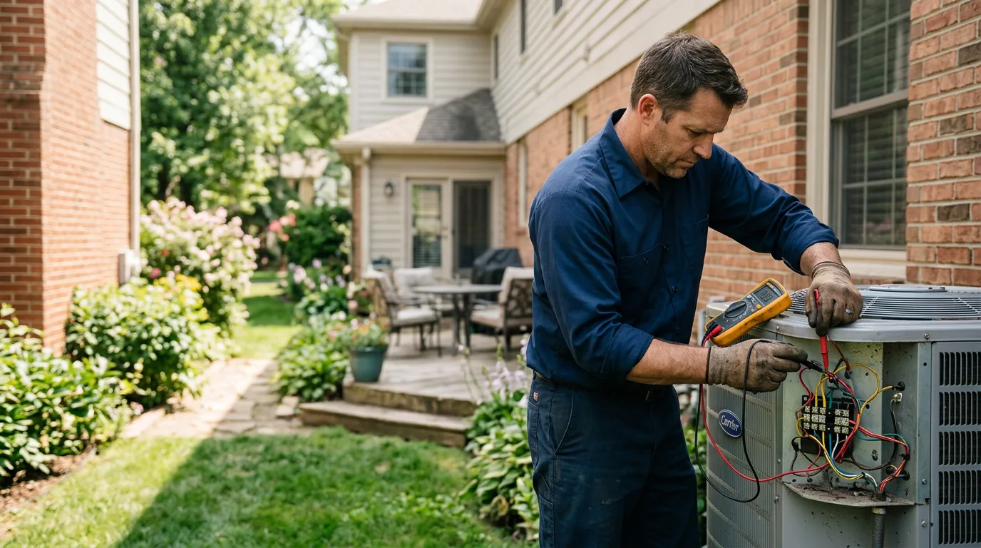 HVAC technician working near Pencil Bluff, AR
